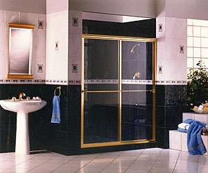 framed shower door