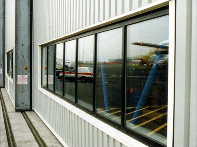 industrial facility window glass repair installation
